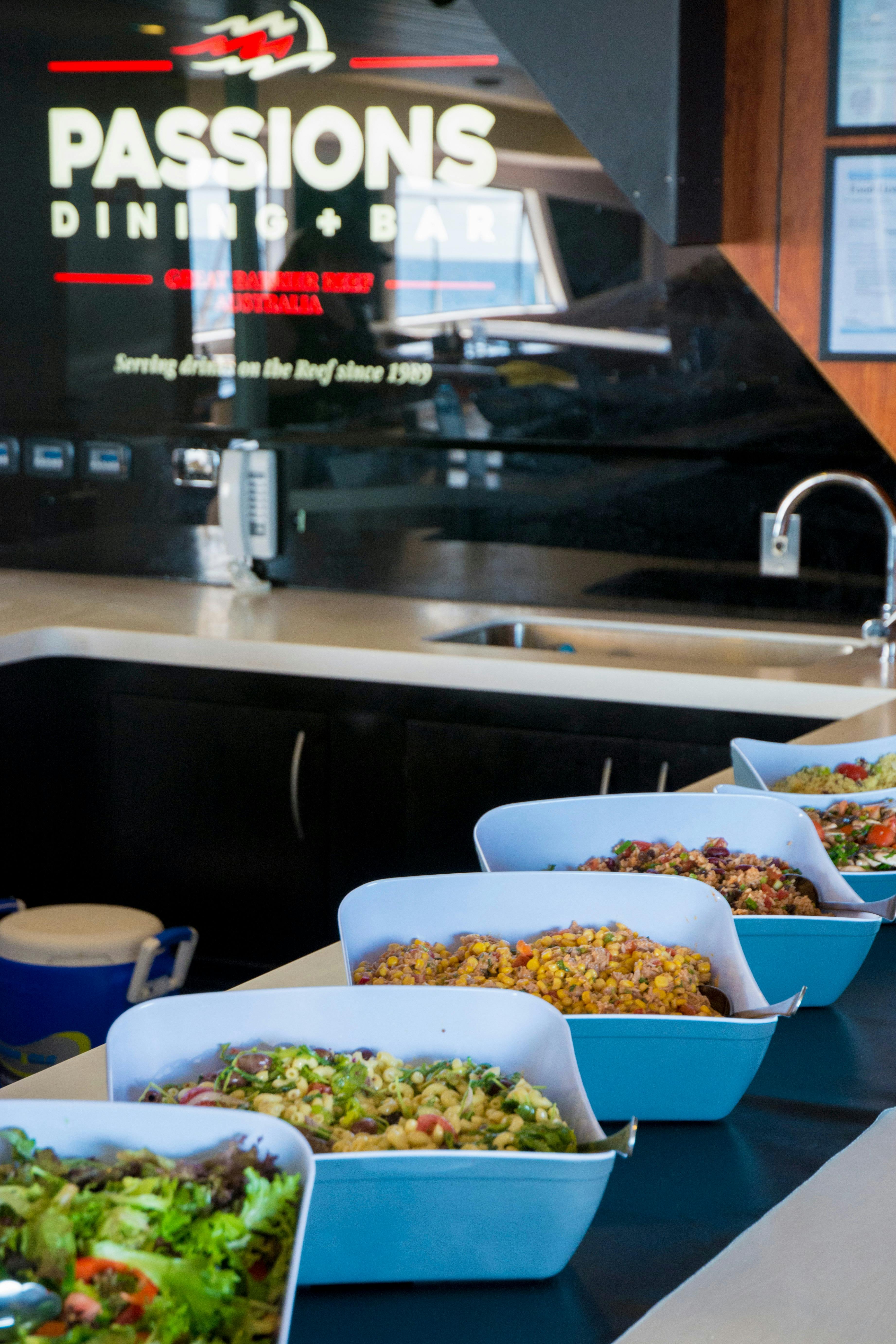 Enjoy lunch on the Great Barrier reef