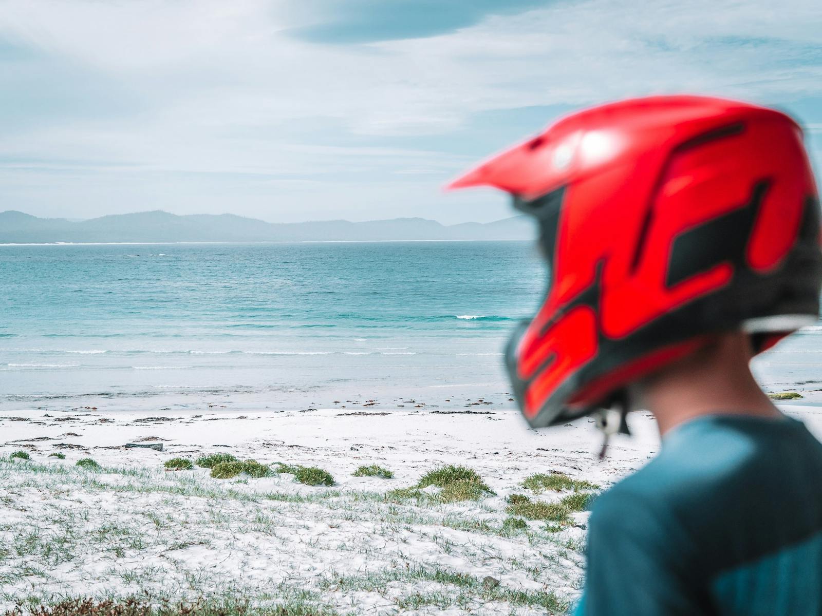 ATV Tour helmet Friendly Beaches Tasmania