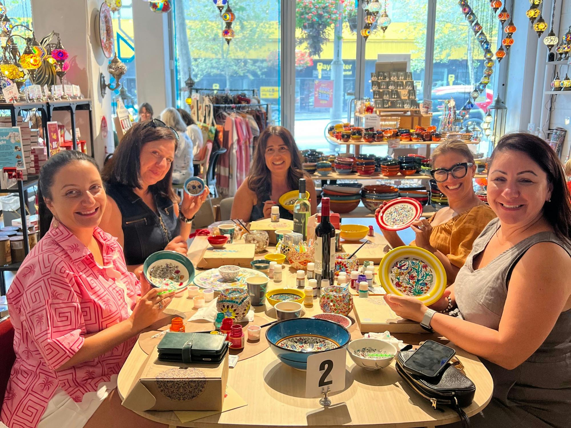 Ceramic Paint and Sip Classes in Melbourne