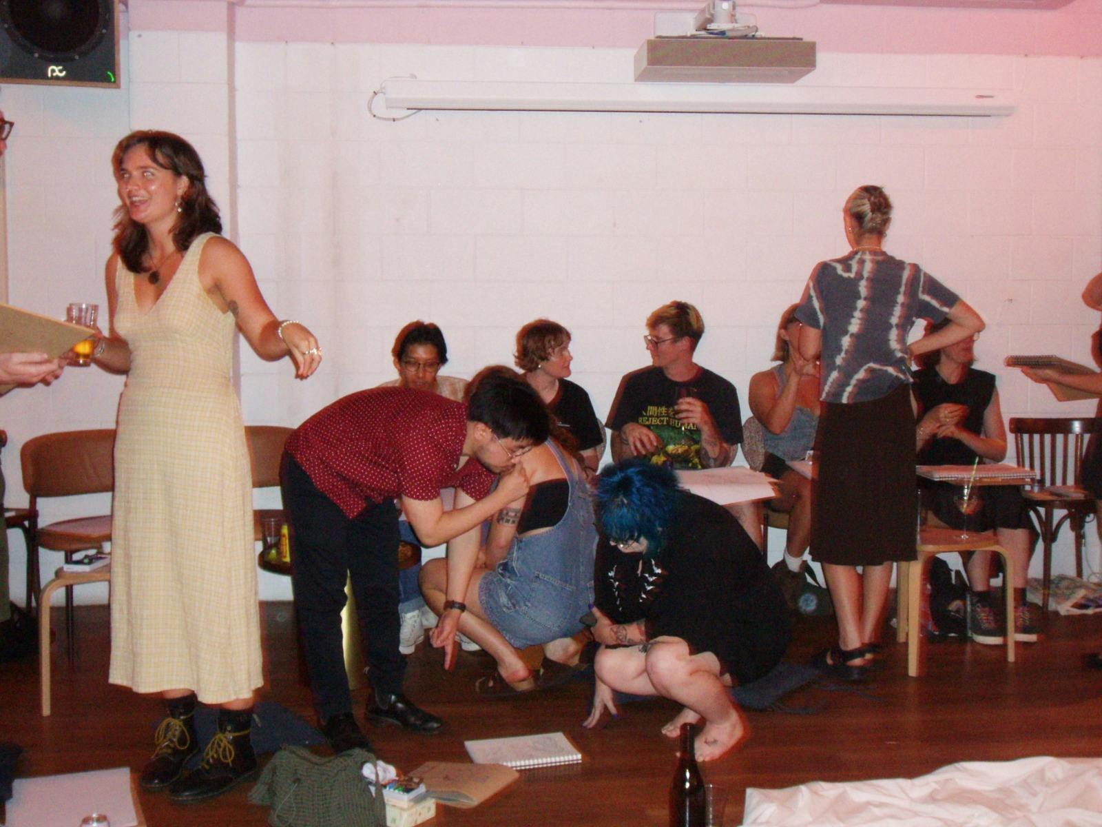 Group of people life drawing