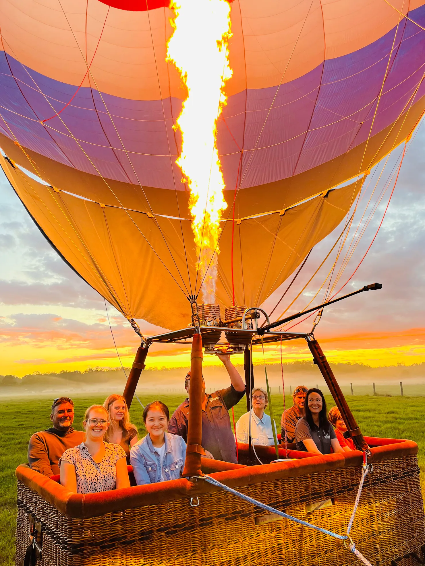 Sunrise balloon flights