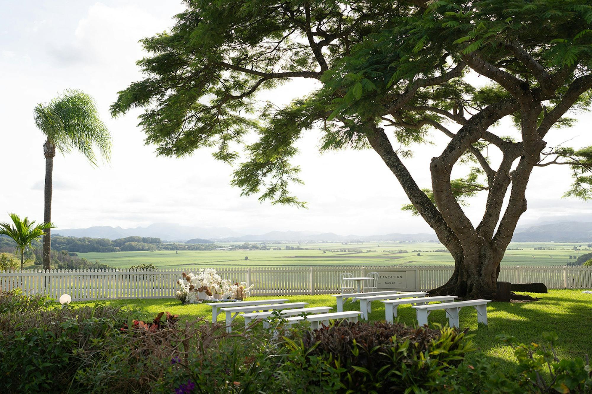 Ceremony wedding venue with a spectacular view