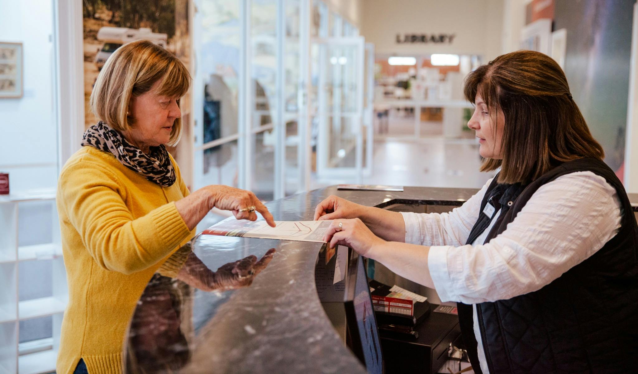 Friendly staff at the Grenfell Visitor Information Centre