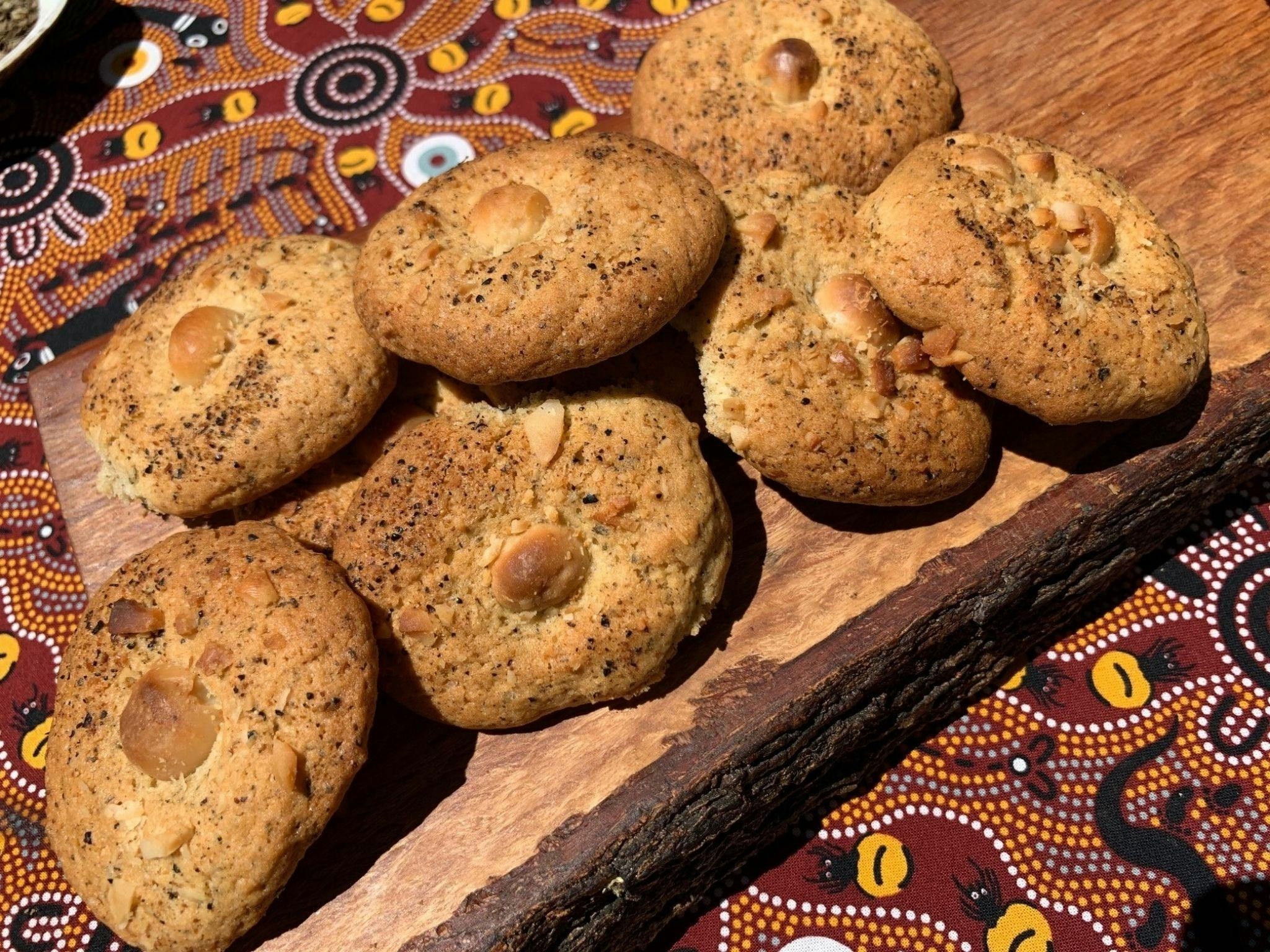 Lemon myrtle and macadamia nut biscuits