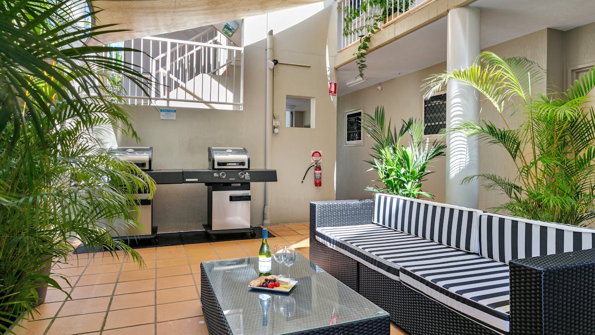 BBQ and day bed area