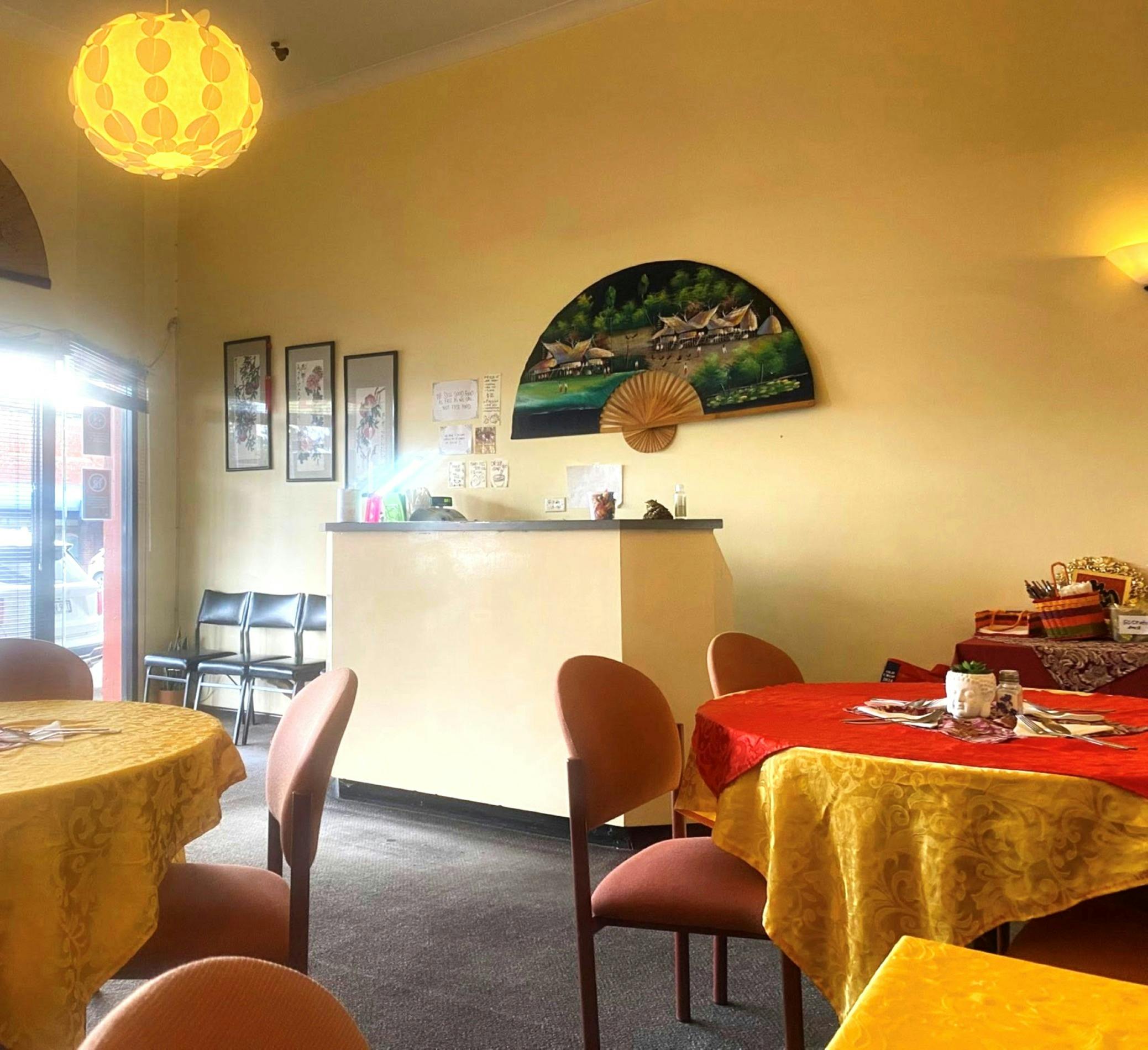 Inside the restaurant