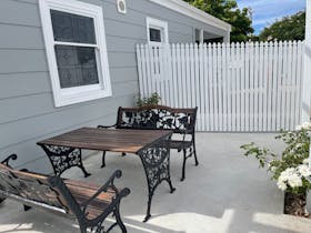 Outside private Courtyard Suite 1