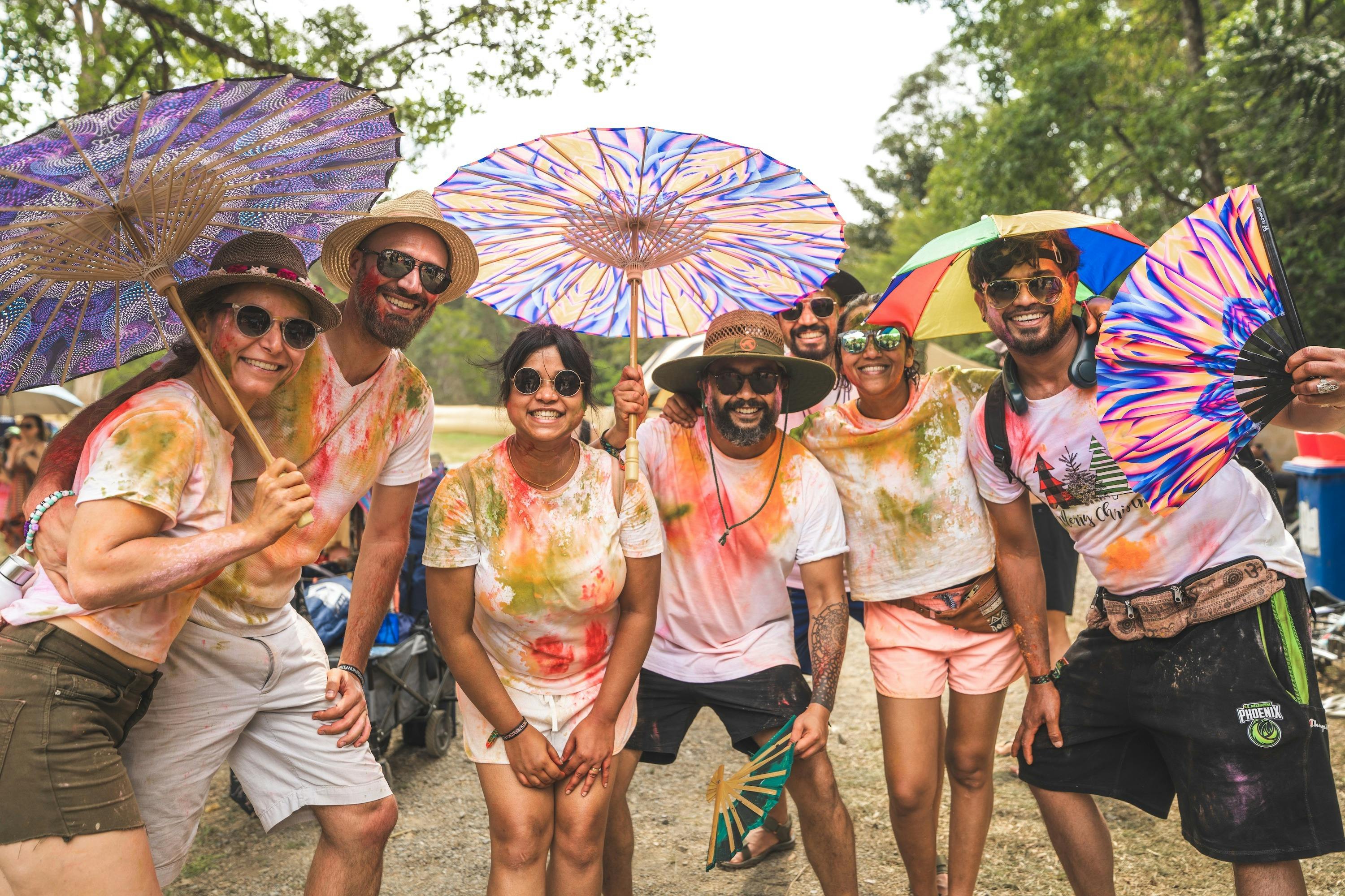 Earth Frequency Festival patrons having fun.
