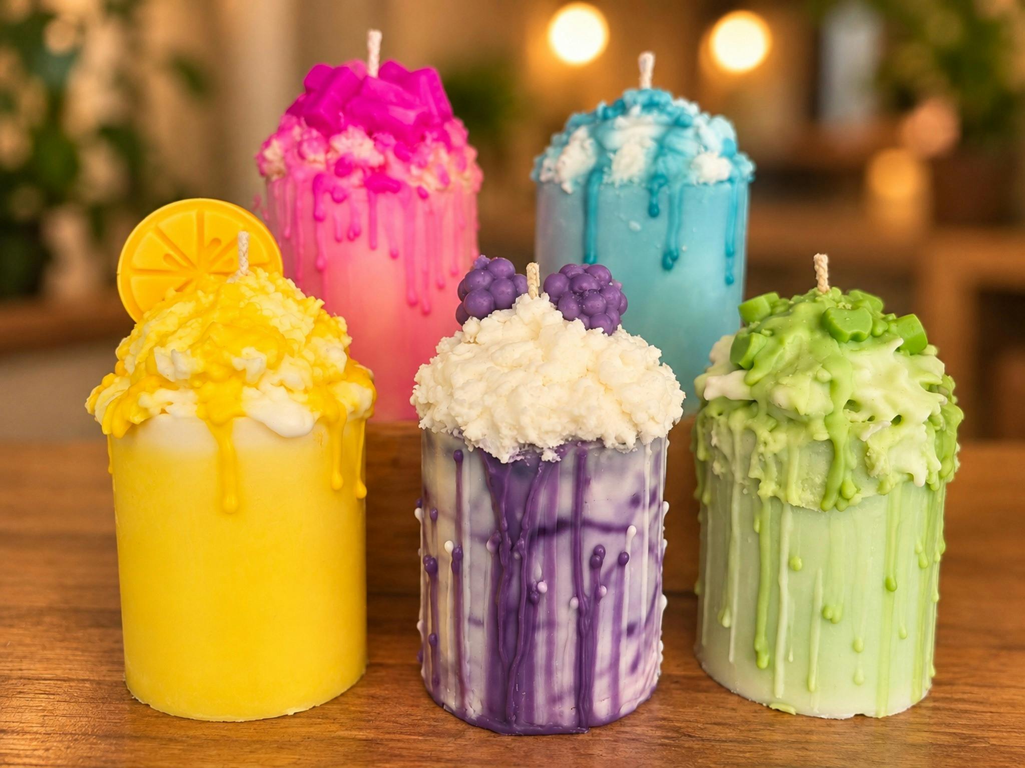 Visitors can personalise their candle with fragrance, colour and decorative options.
