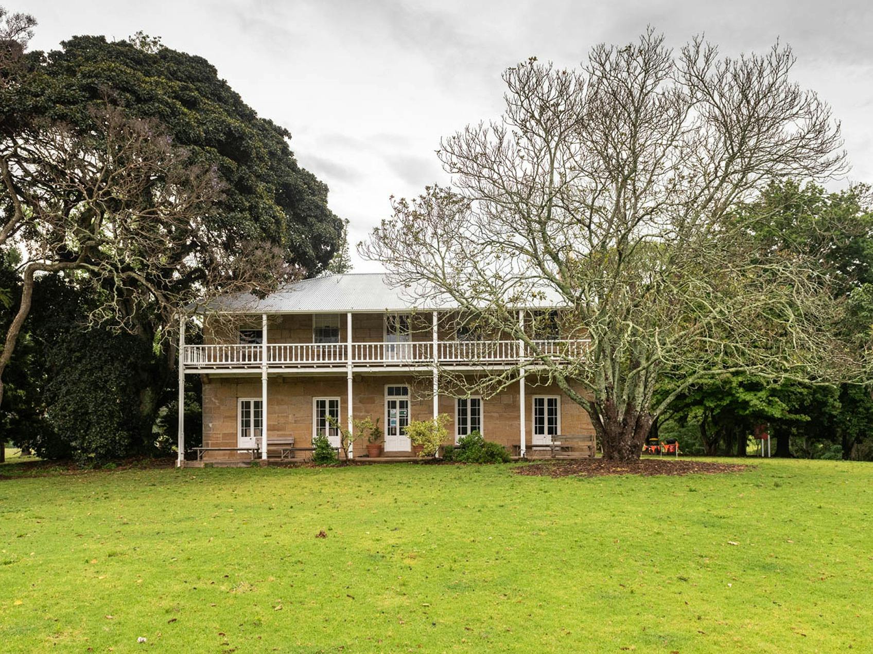 2 storey sandstone building