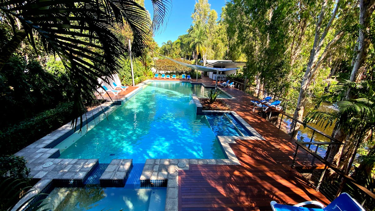 Pool, Large Pool, Deck Chairs
