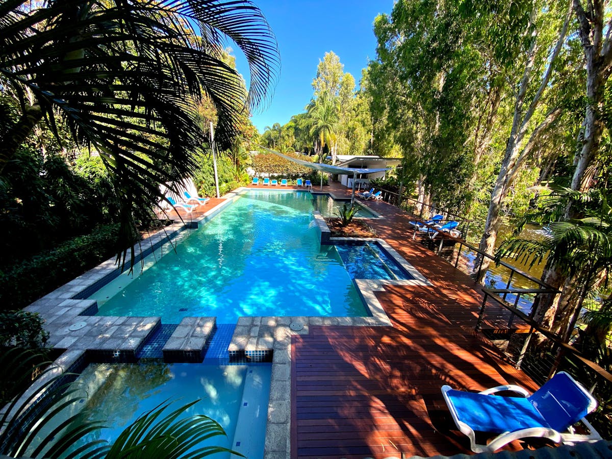 Pool, Large Pool, Deck Chairs