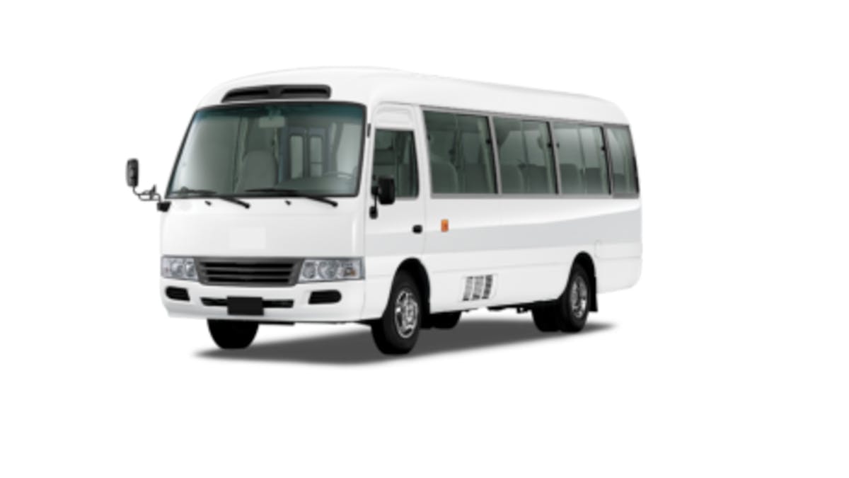 long white bus