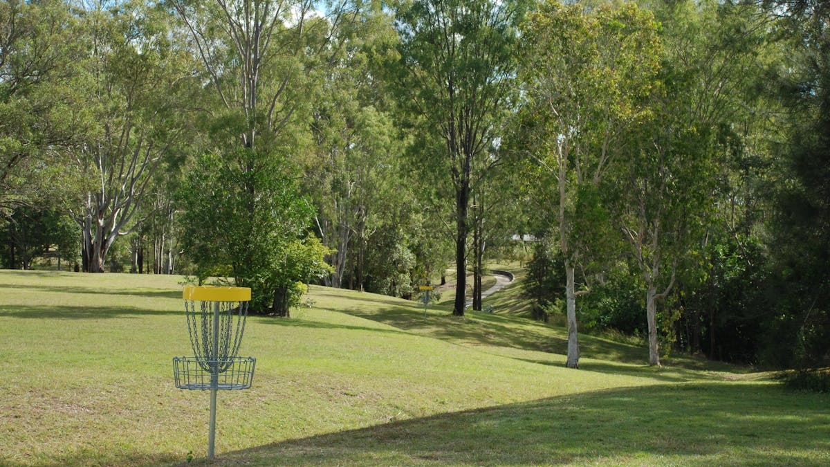 photo of disc golf goals in Pioneer Country Park