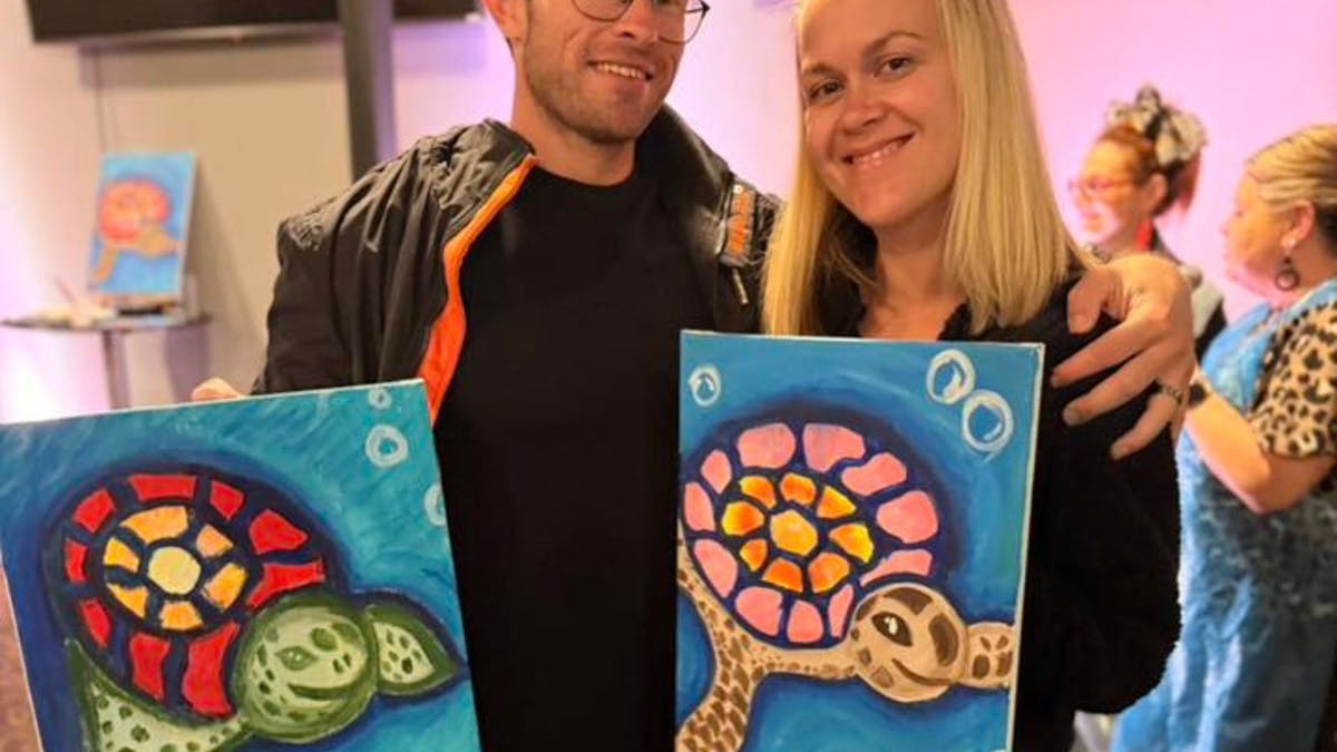 Paint Juicy customers showing artworks