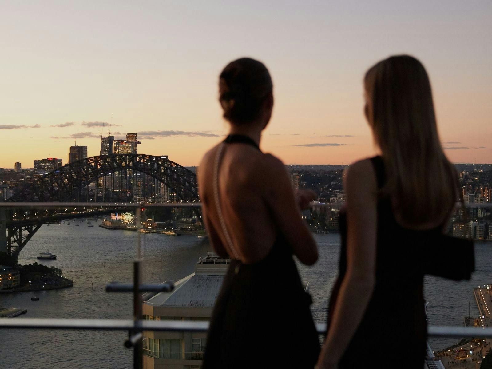 Aster Rooftop Bar overlooking Sydney Harbour