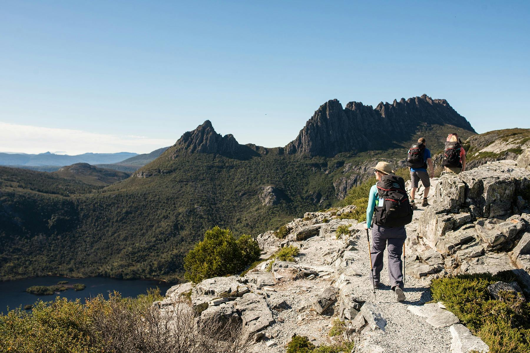 Cradle Mountain Huts Walk group
