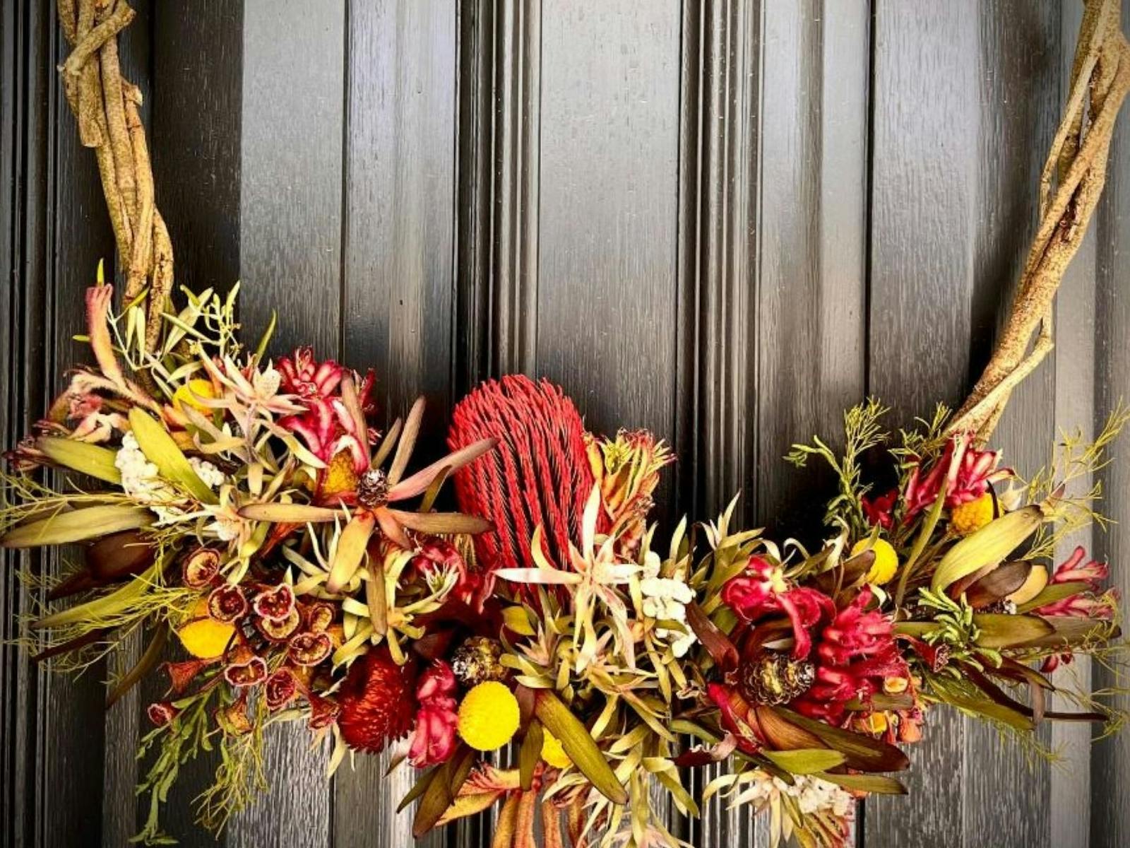 Austrlain native floral wreath