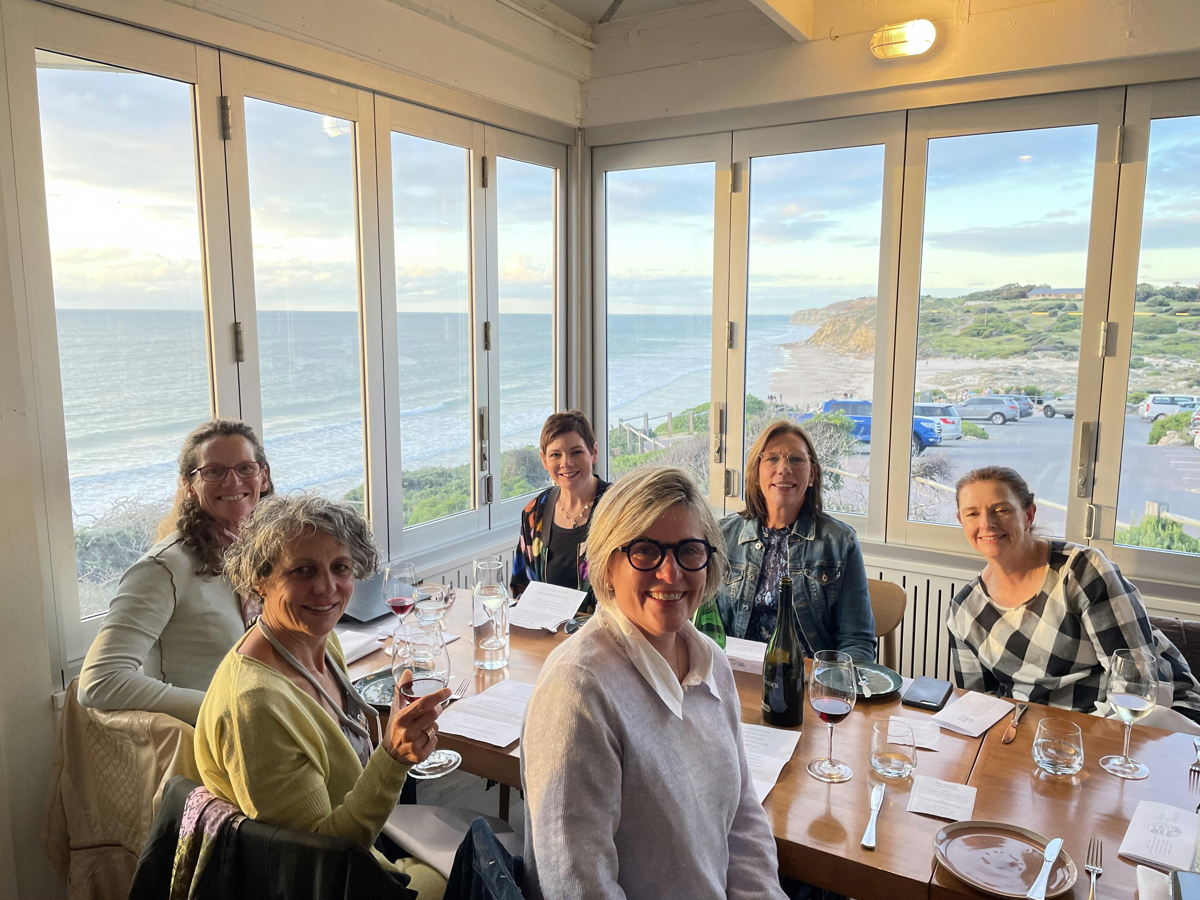 Restaurant overlooking the ocean