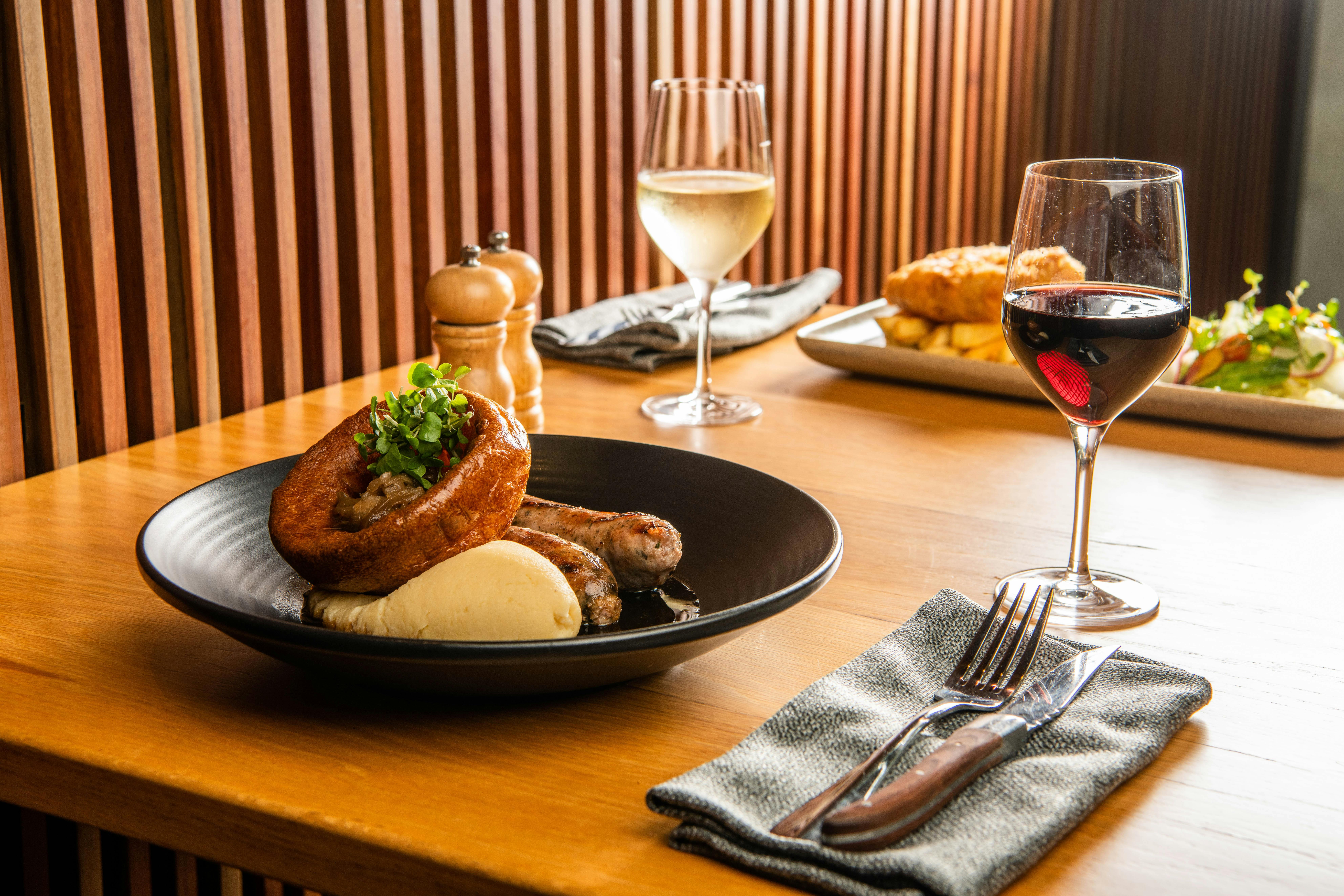 Hearty British dishes.