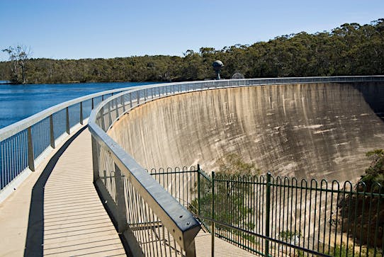 Whispering Wall at Barossa Reservoir Reserve - Williamstown, Attr...