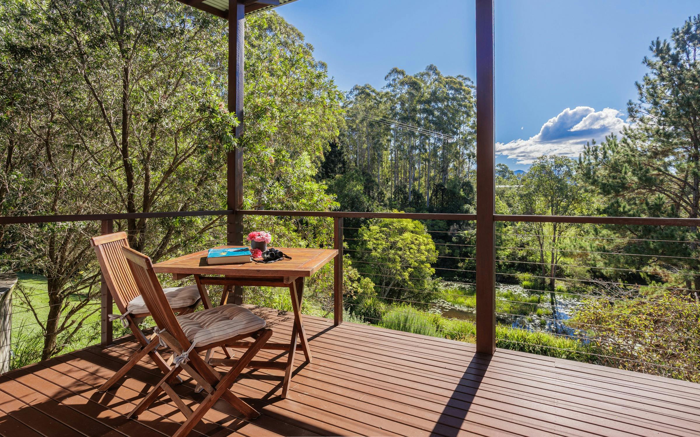 View from cabin balcony