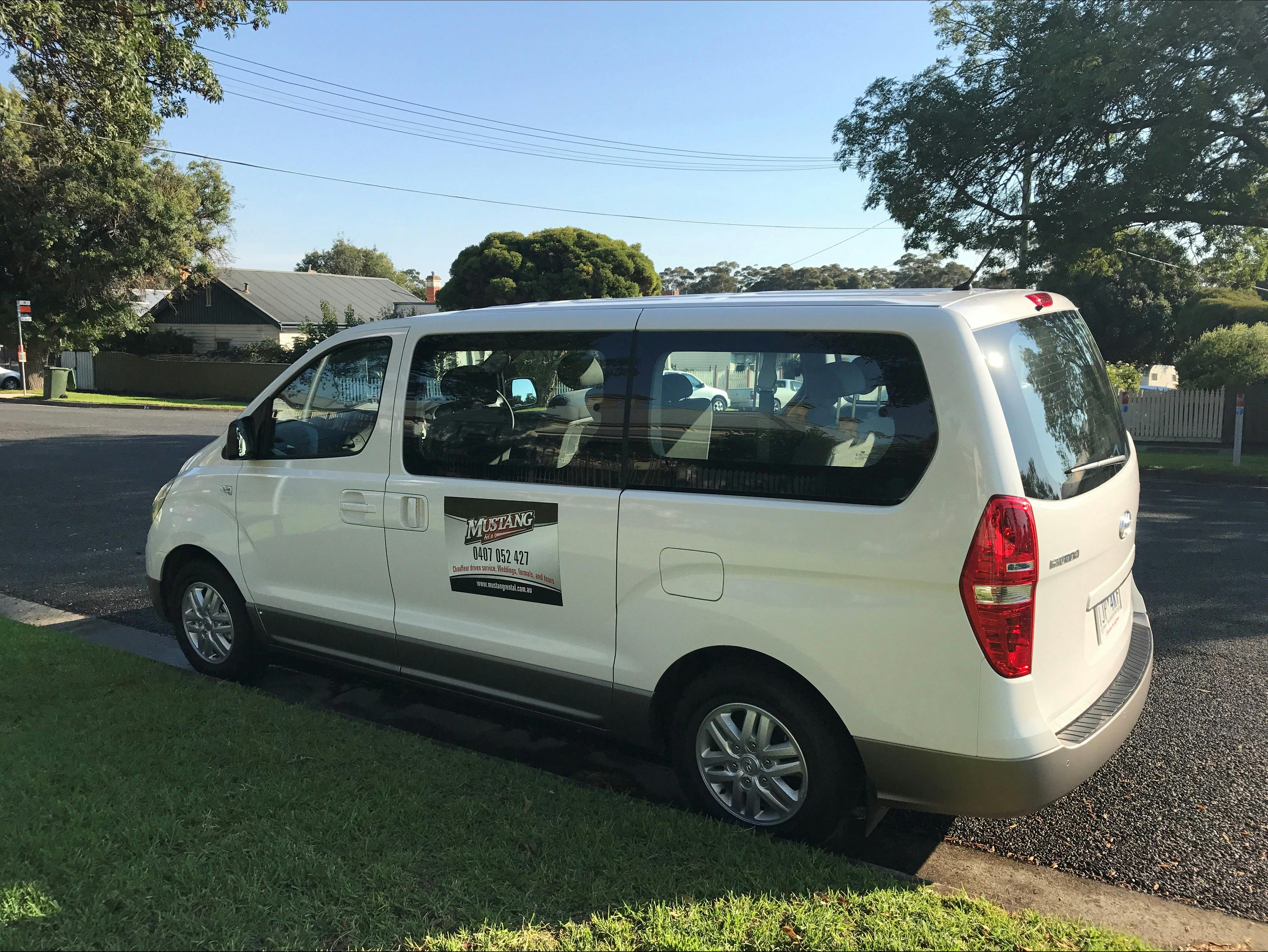 Mustang Mover or Mini Bus available for larger groups