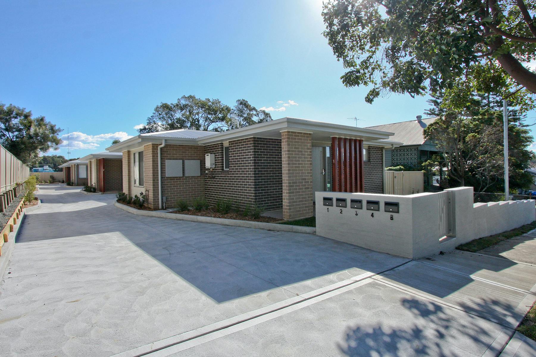 The Entrance to the Two Bedroom Villa Apartments at 61 Macquarie Road.