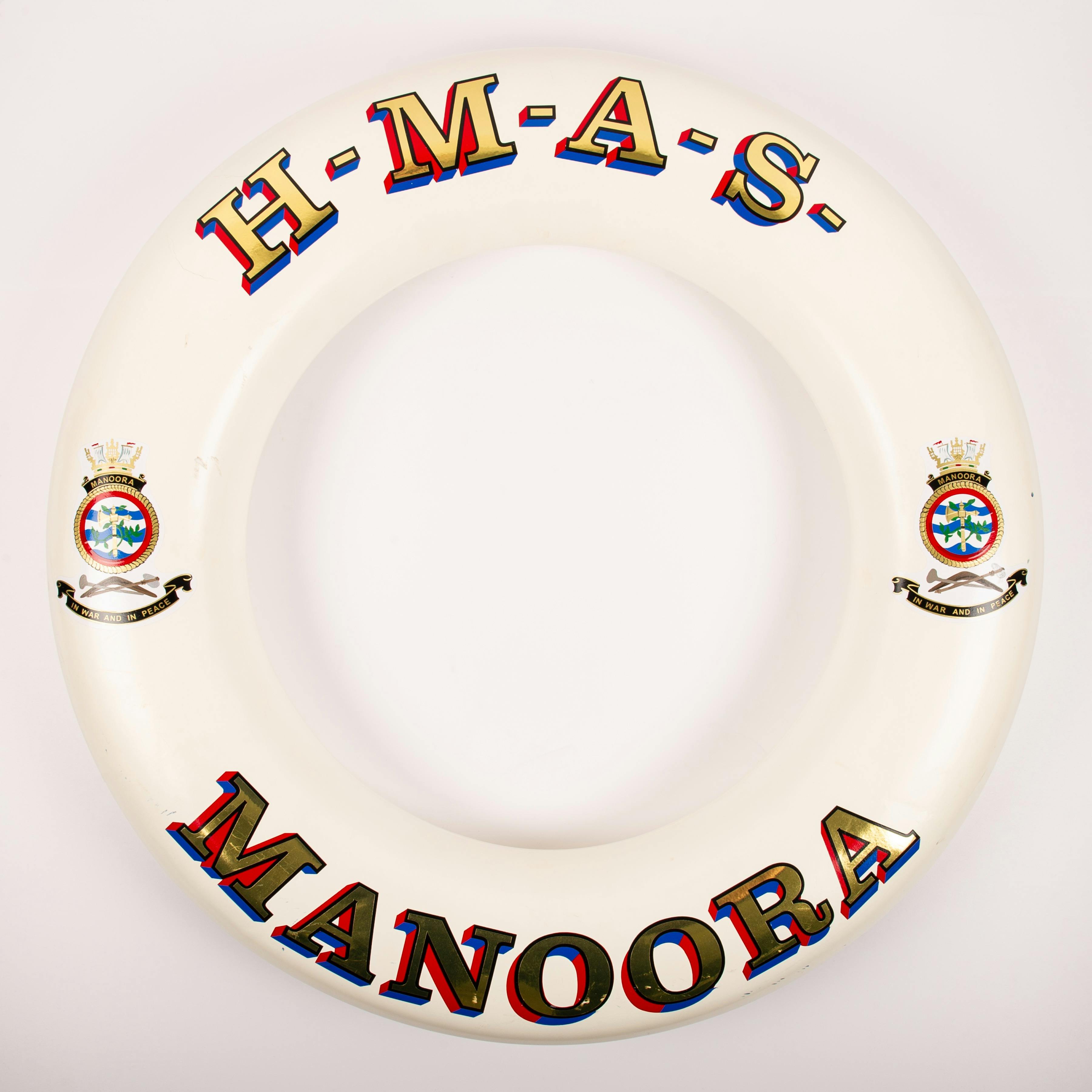 Bouy from HMAS Manoora that was involved in the Tampa crisis