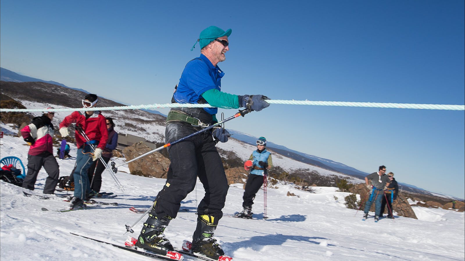 University Ski Tow in Action