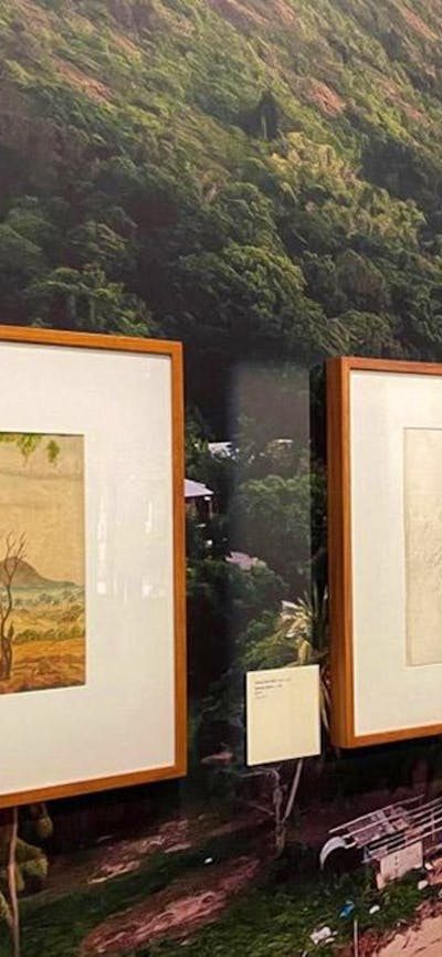 Collection pieces at a gallery