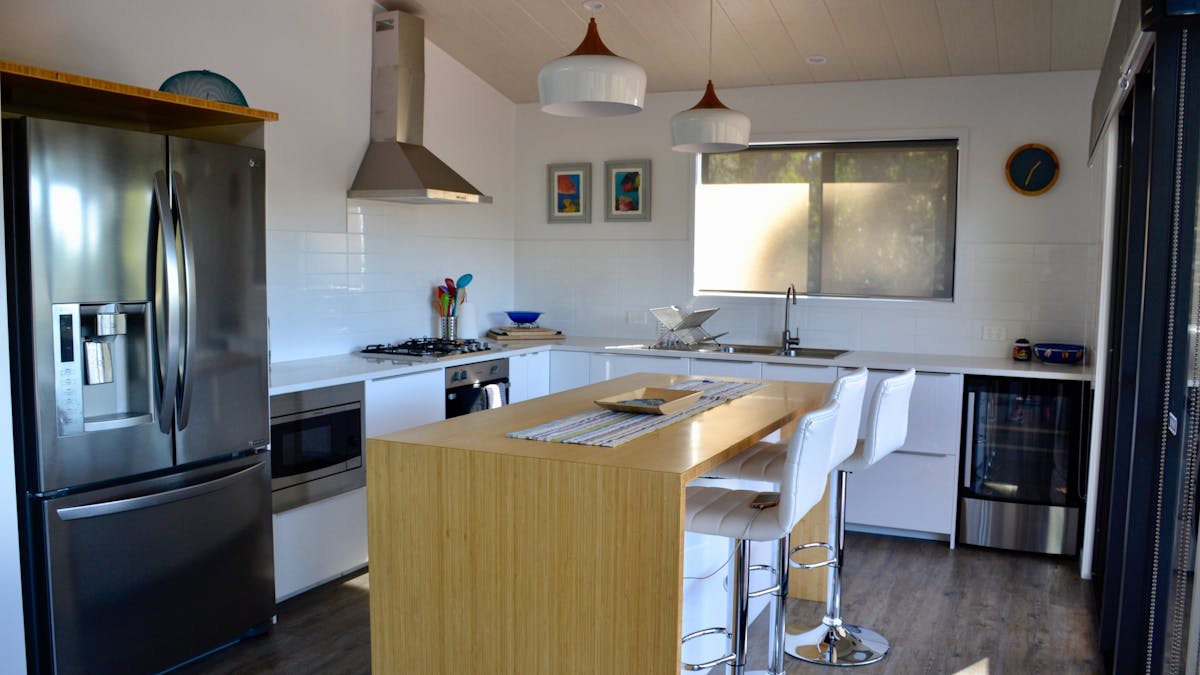 Modern kitchen features everything you need