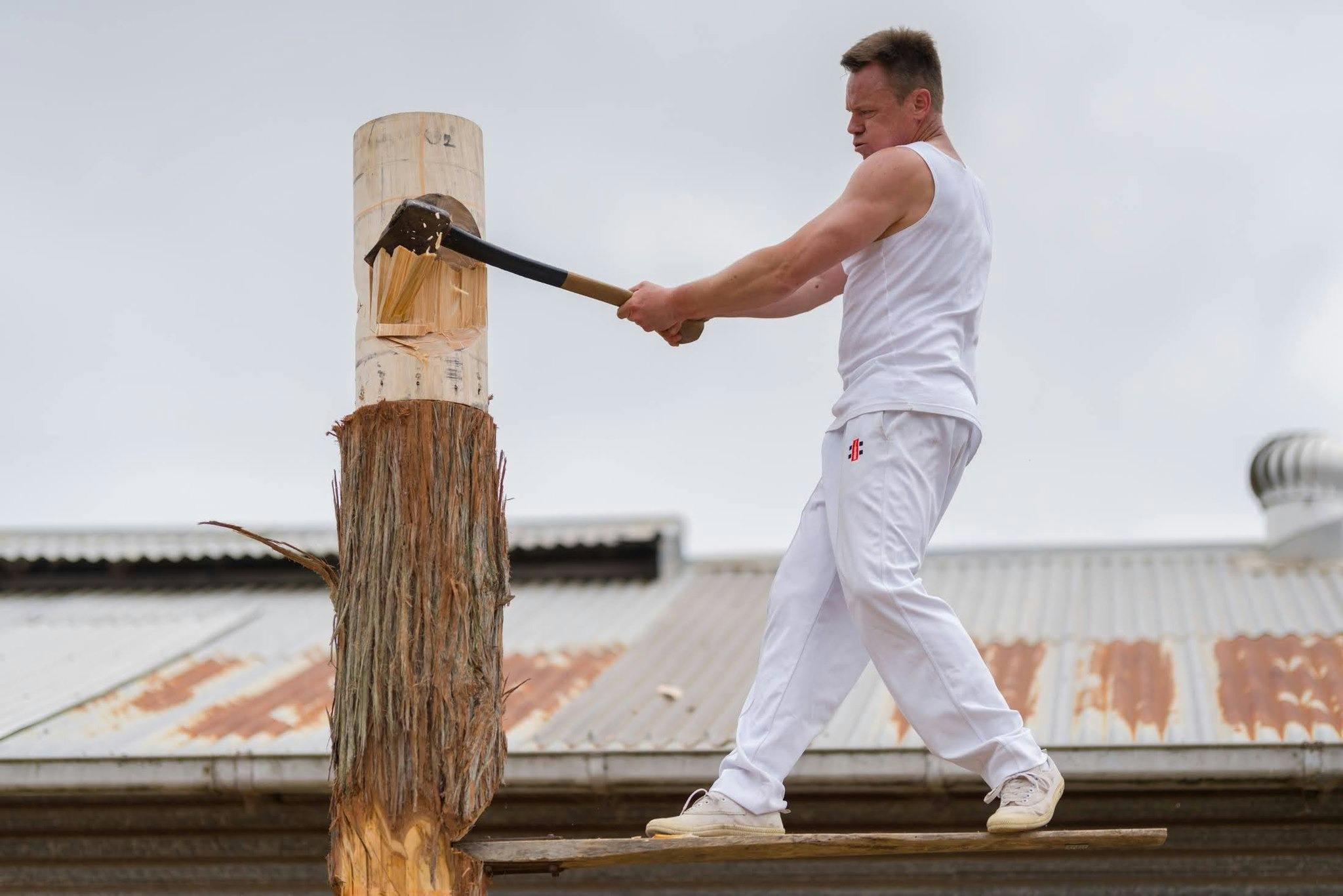 Wood chopping competition