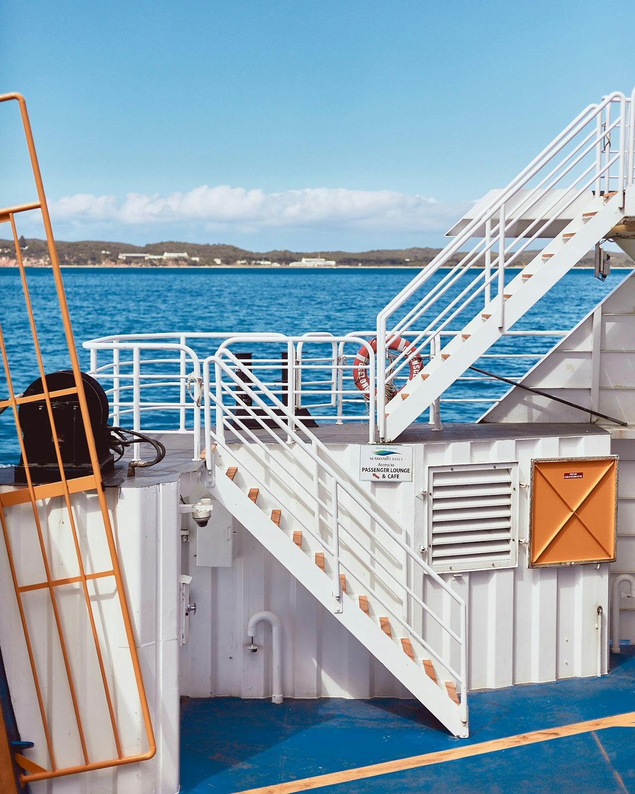 Car Ferry, Sorrento - Queenscliff, Sailing past Point Nepean