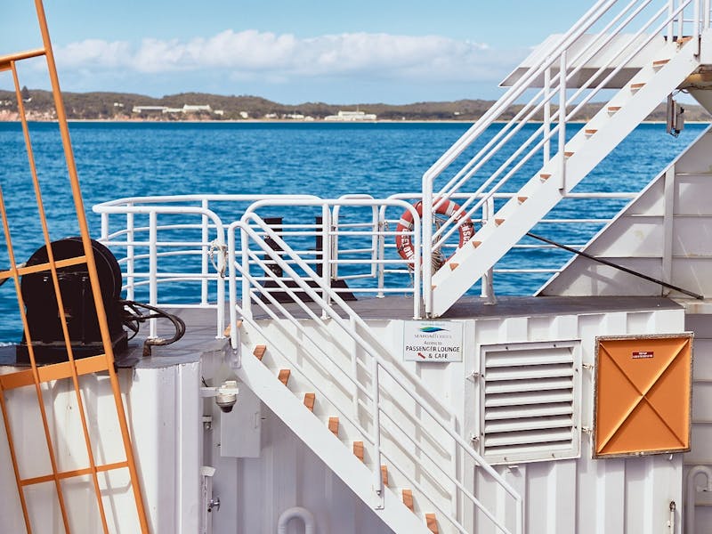 Car Ferry, Sorrento - Queenscliff, Sailing past Point Nepean