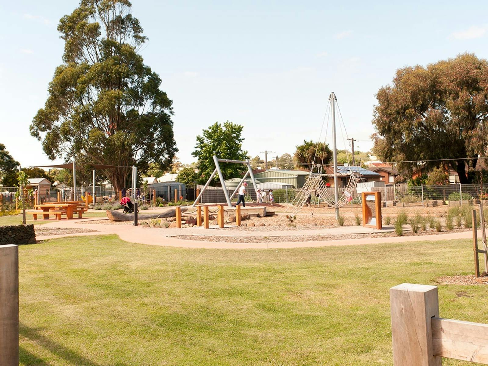 View of Apex Park playground