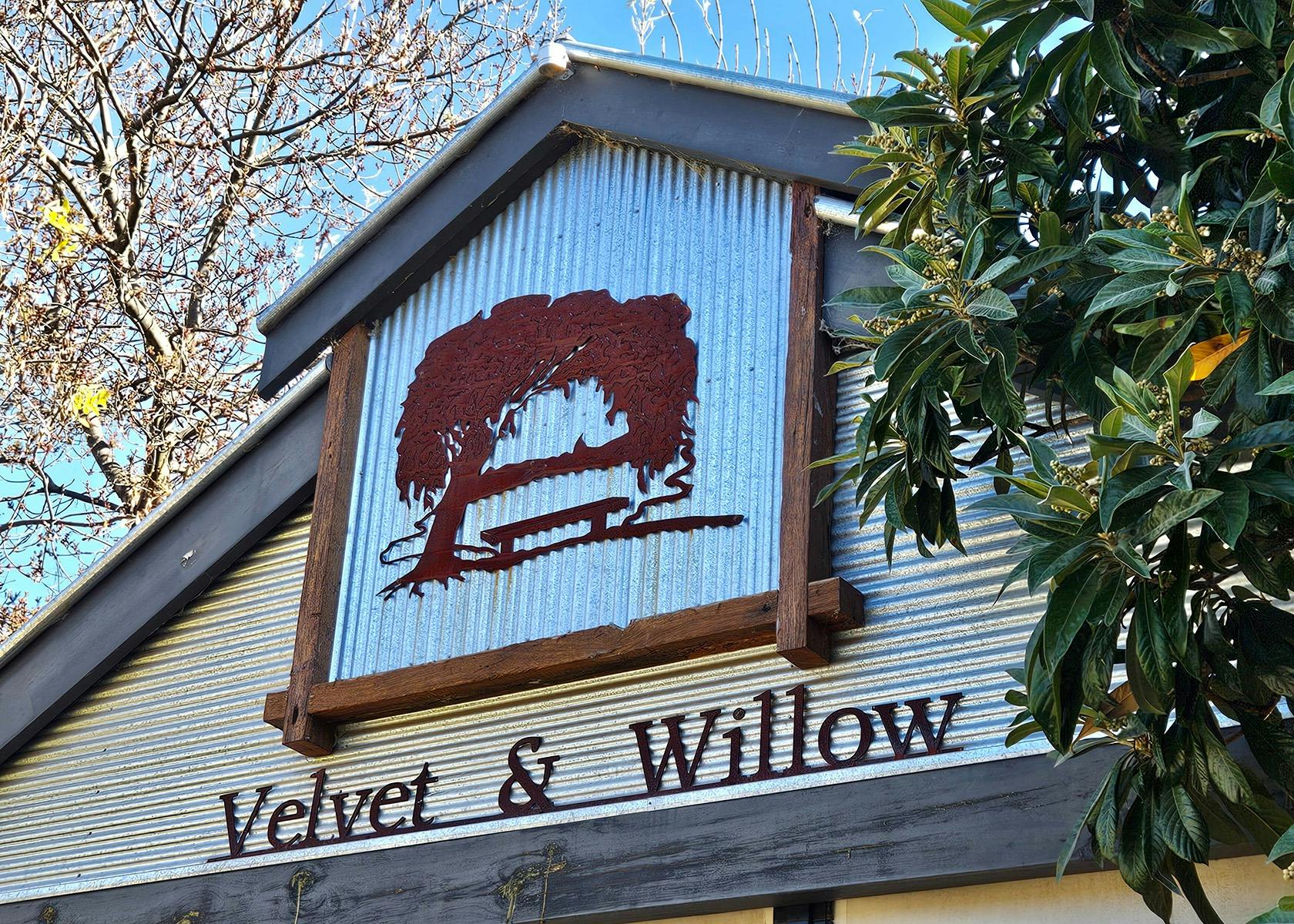 Enjoy wine in our Pavilion in the Henry Wylie Heritage Garden.