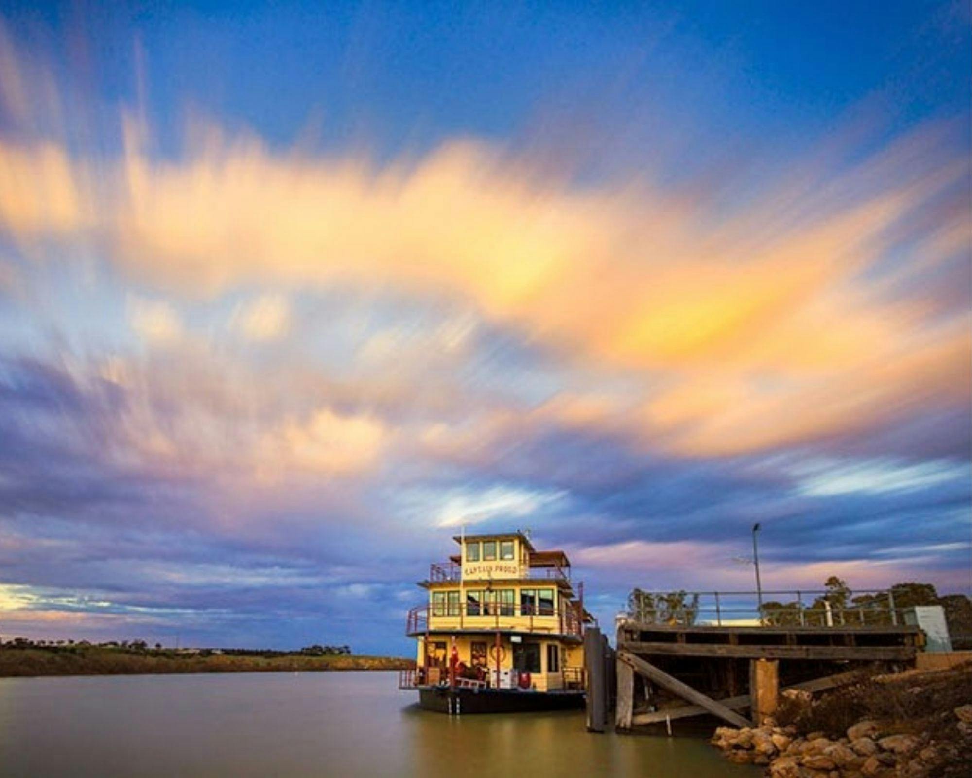 Captain Proud Paddle Boat at Wharf