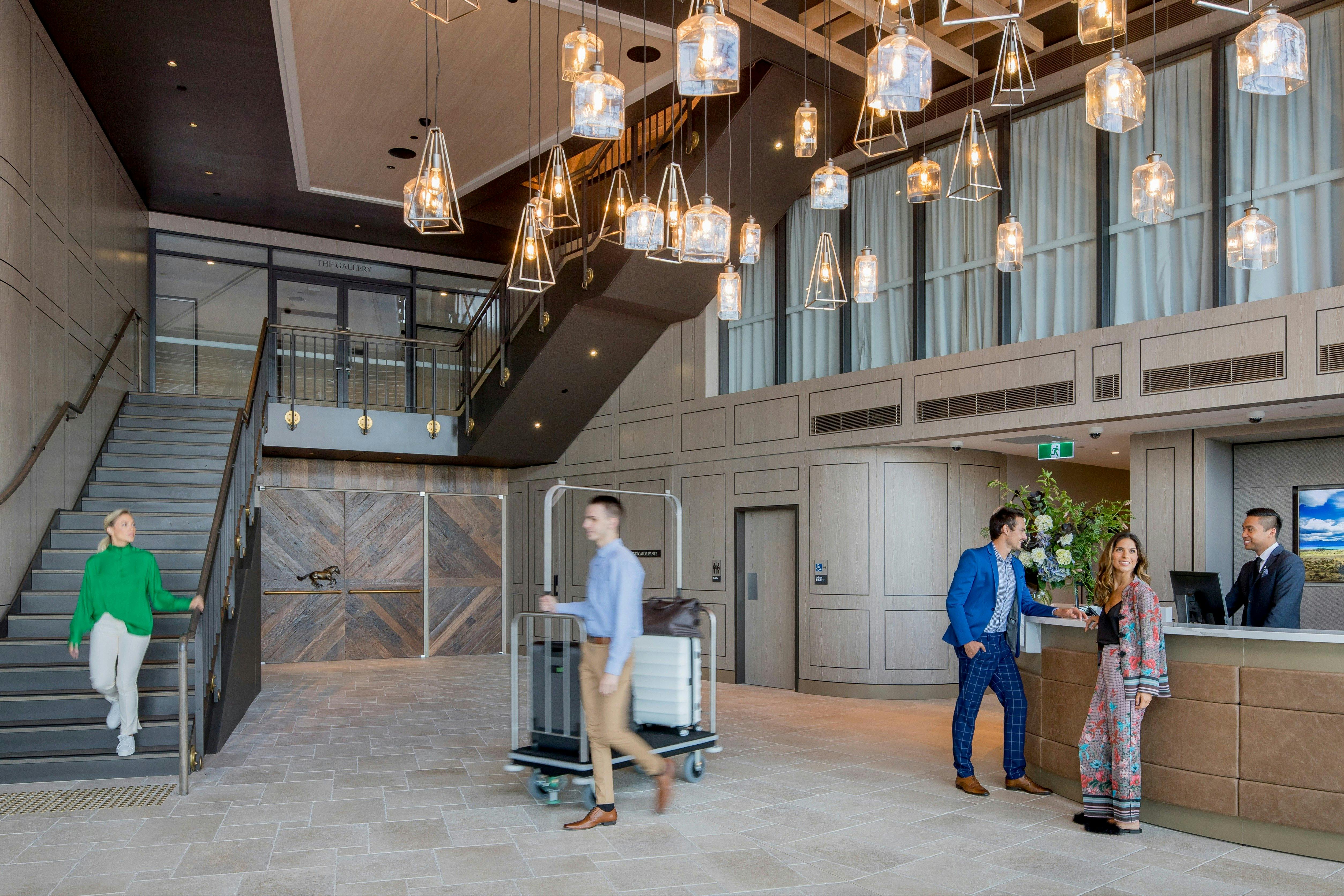 Lobby and reception desk