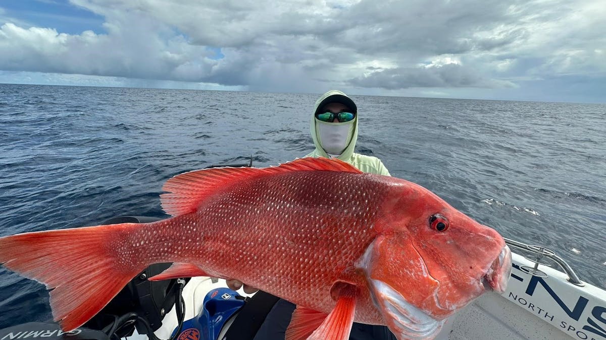 Huge red caught at remote reef
