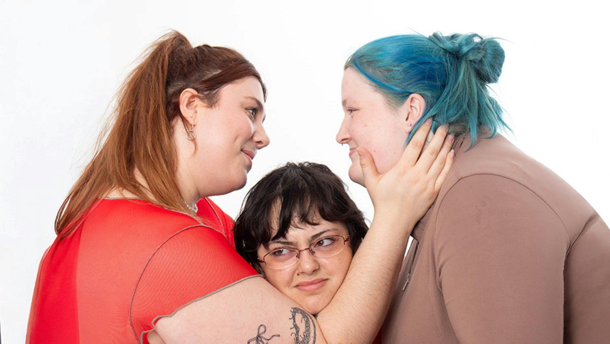 Bree, Kadee and Ava in Throuple the Musical