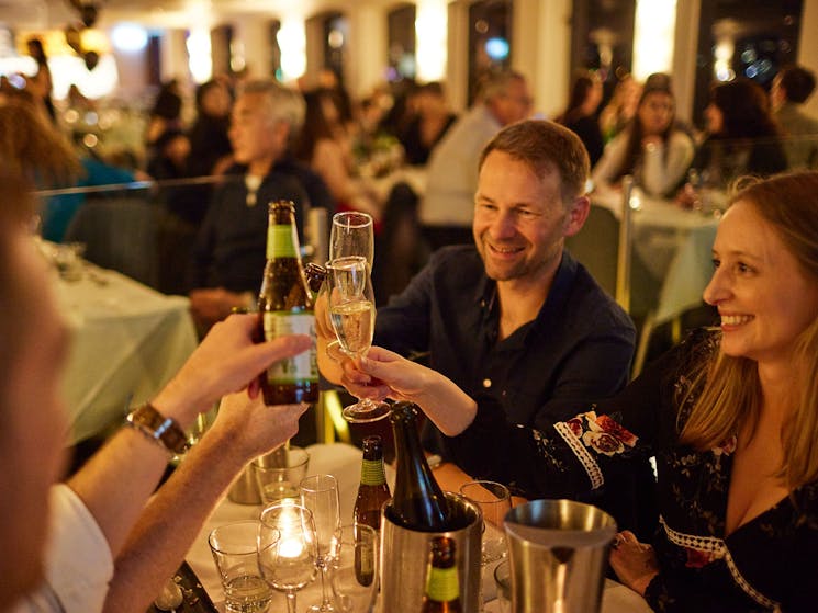 Raise a glass to an evening like never before on Sydney Harbour dinner cruises.