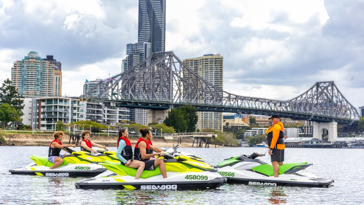 Experience the Amazing Brisbane River and Skyline in the best way, on a Jet Ski!