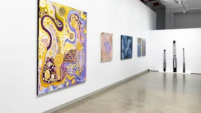 Sharon Adamson Wanampi Tjukurpa; Dionisia Salas To Fall in Spring; Anyupa Stevens, Ngura – Country;