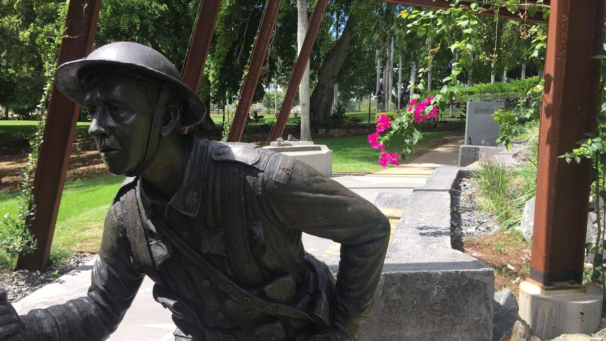 photo showing a world war one soldier with a blank stare