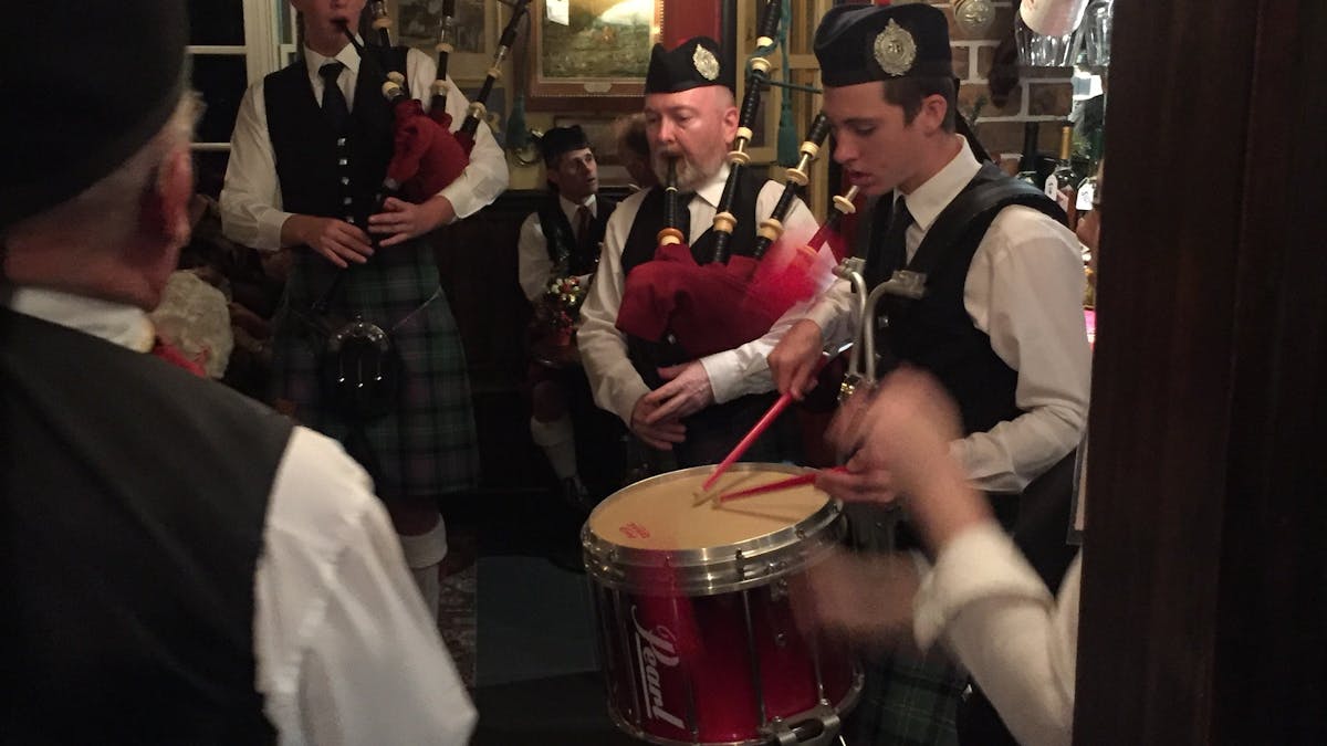 pipers and drummers