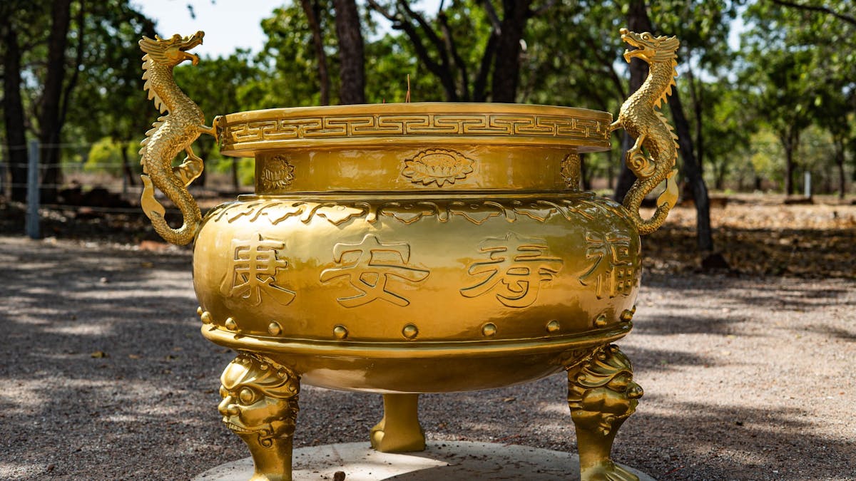 Chinese Temple Site -  incense censer