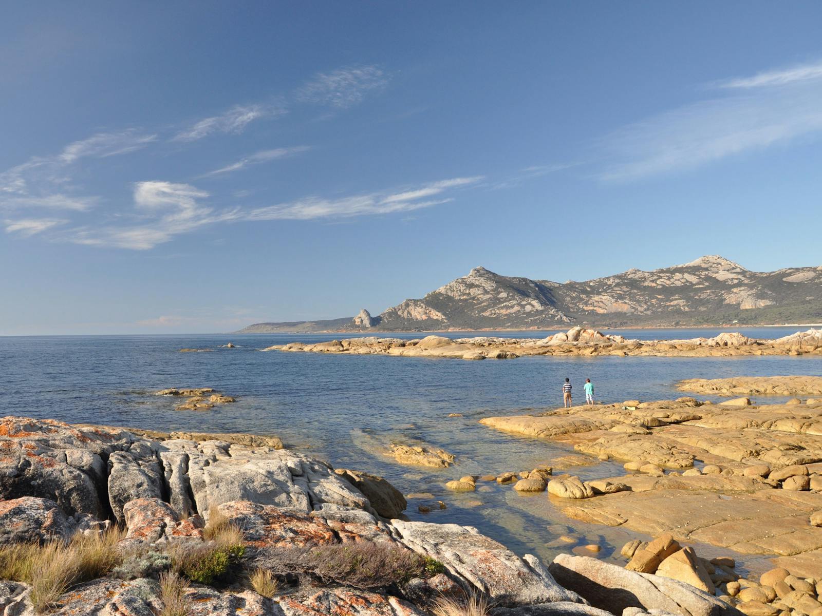 Killiecrankie Bay looking towards Stackys Bite Flinders Island Tasmania