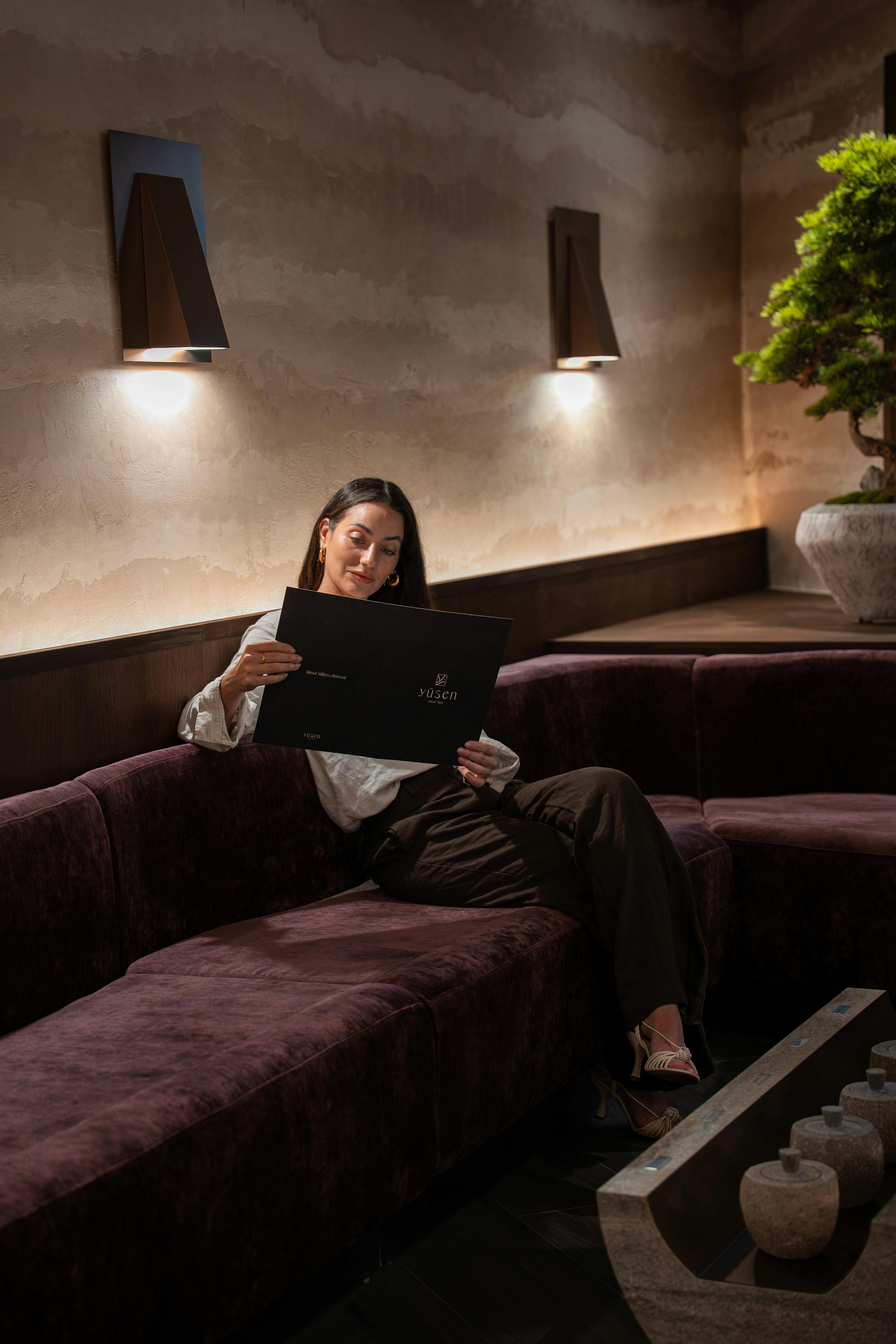 Take your time. Browse our treatment menu and let us personalise your Yūsen journey.