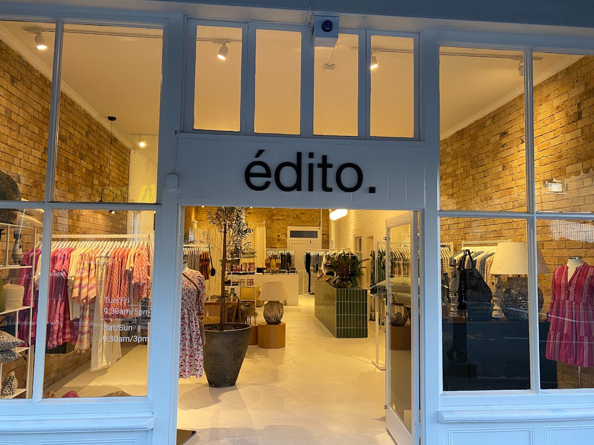 Edito boutique on James street in New Farm, Brisbane